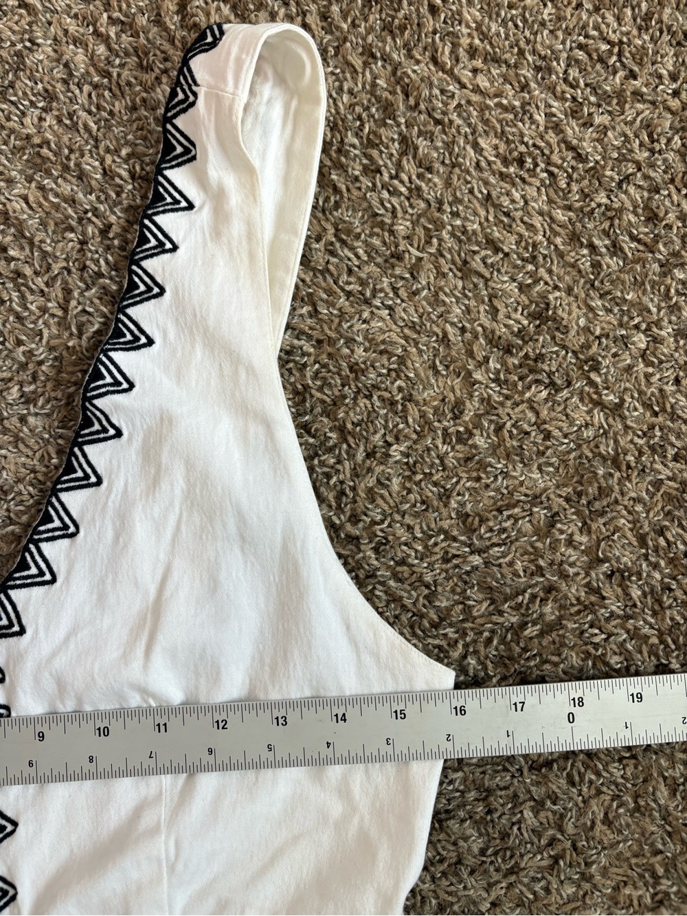NWT Maje Ika White Black Embroidered Romper Size 40 - Picture 7 of 8